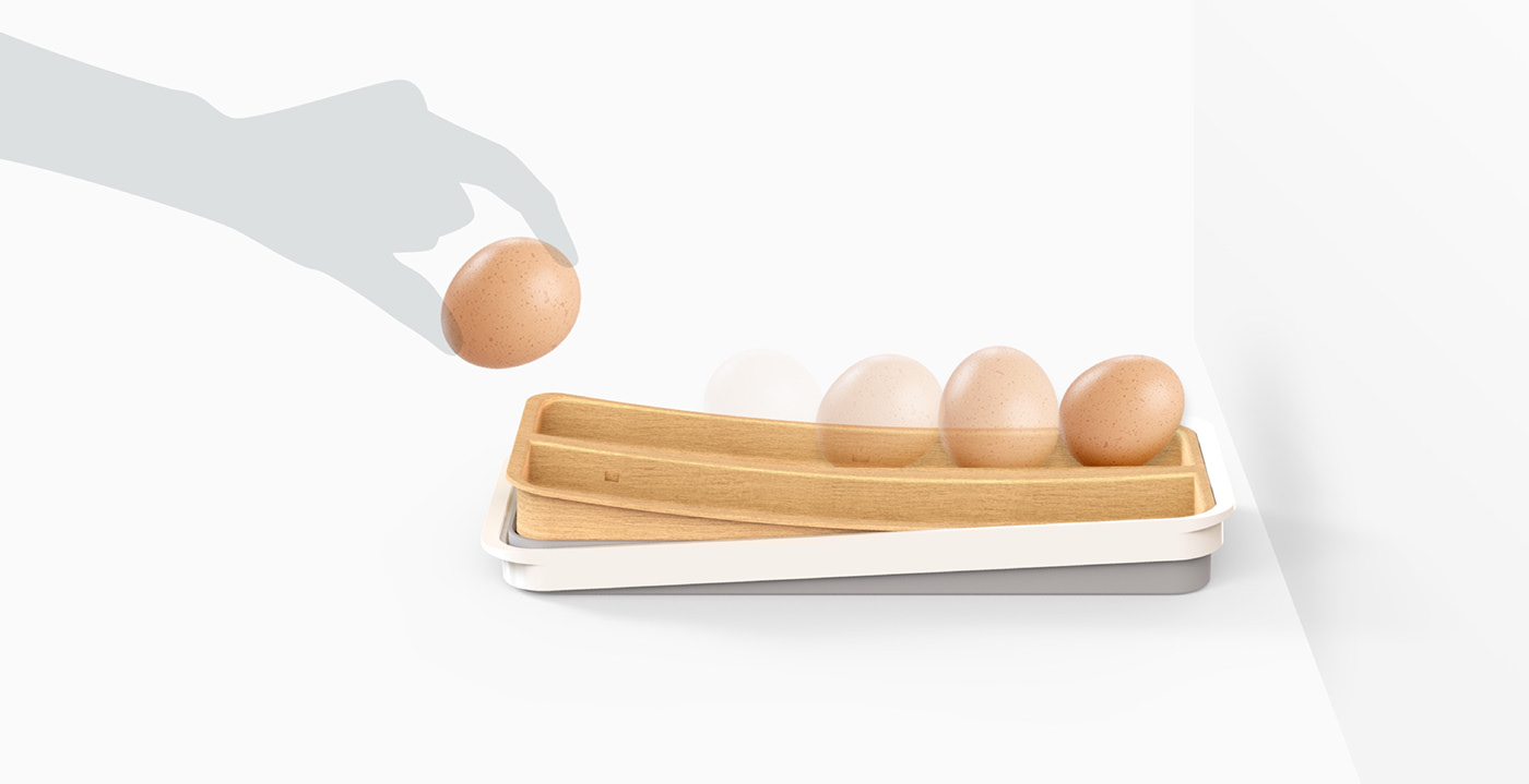 egg Food  mechanism product rack seesaw slide slope White wood
