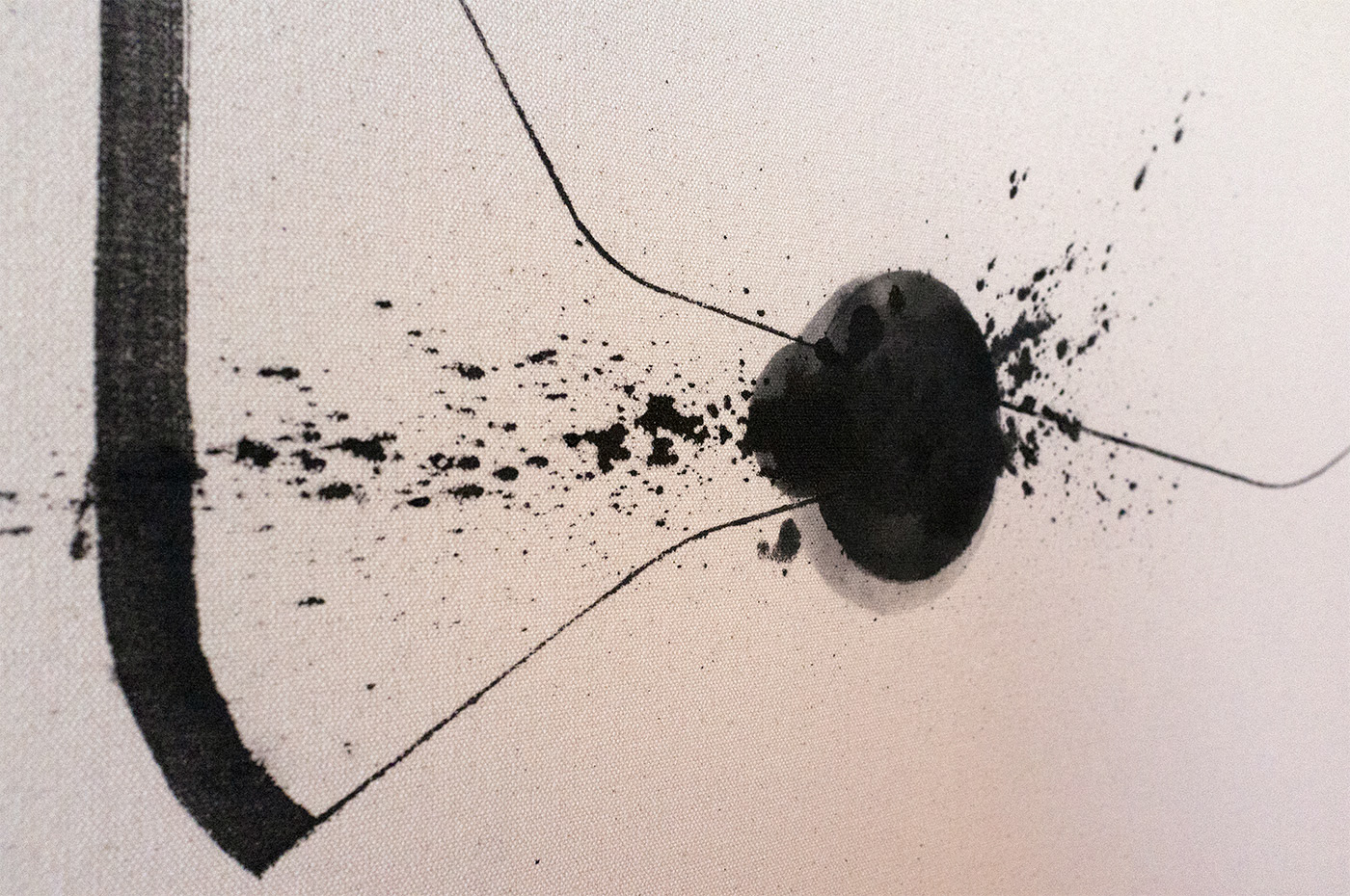ink raw canvas abstract minimalist Minimalism black darkness negative space