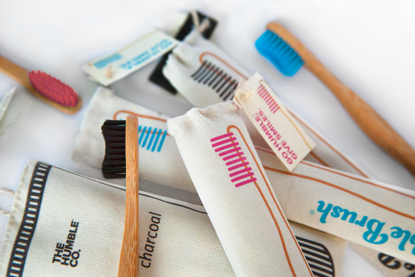 packaging design humblebrush humbleco fabric eco-friendly hygiene toothbrush toothpaste Sustainable dental