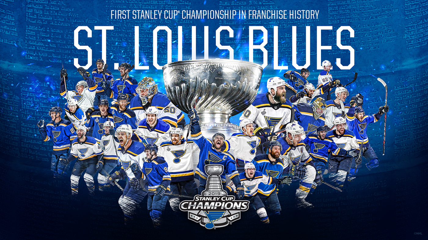 st. louis blues stanley cup Stanley Cup Champions stanley cup playoffs st. louis Sports Design graphic design  NHL Finals digital media NHL