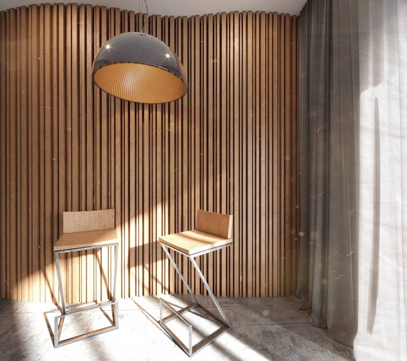 3D baldas CGI design furniture interior design  Render stool