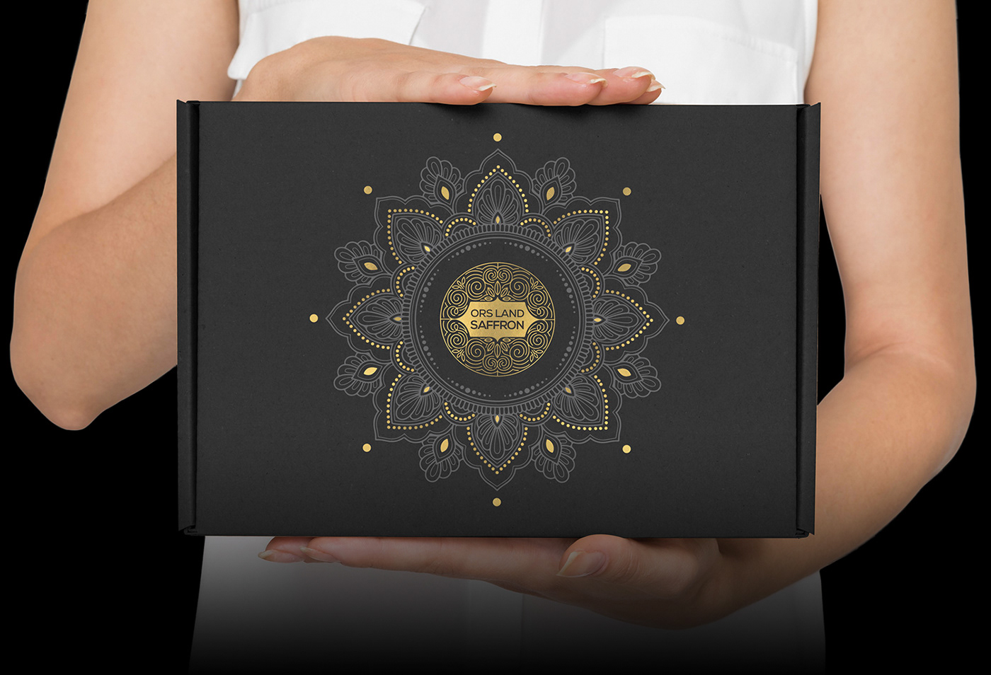 art black design Label luxury luxury packaging Packaging saffron