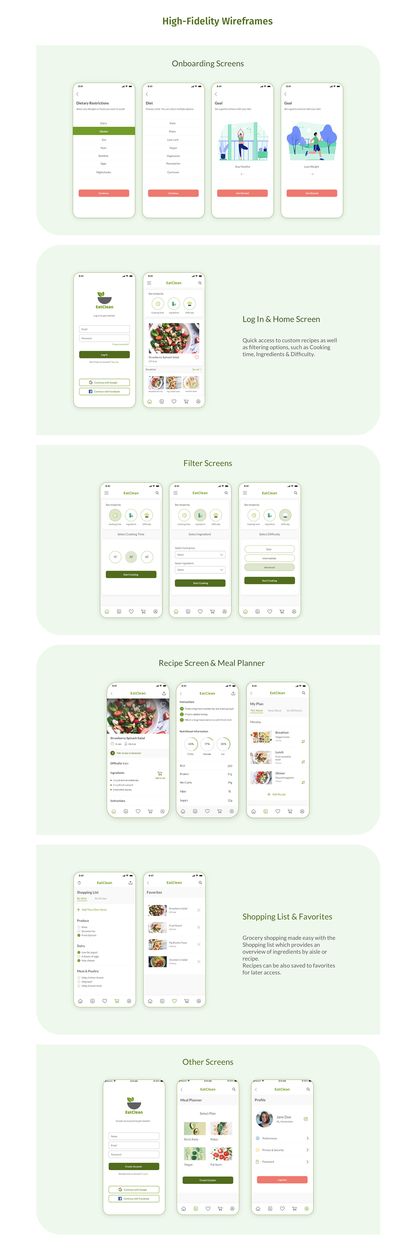 app design mobile recipe app Responsive Design UI UI/UX user experience user interface ux ux/ui