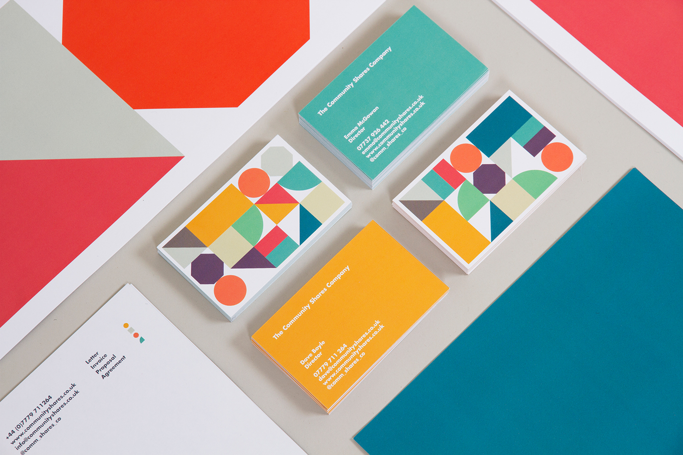 geometry shapes identity logo colour