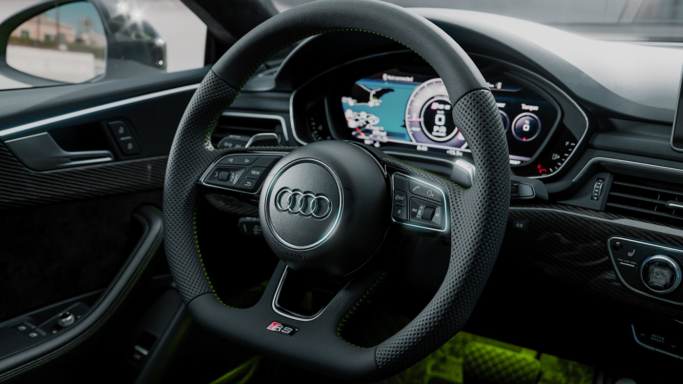 Audi Autodesk automotive   automotive visualisation CGI germany quattro Render rs5 vray