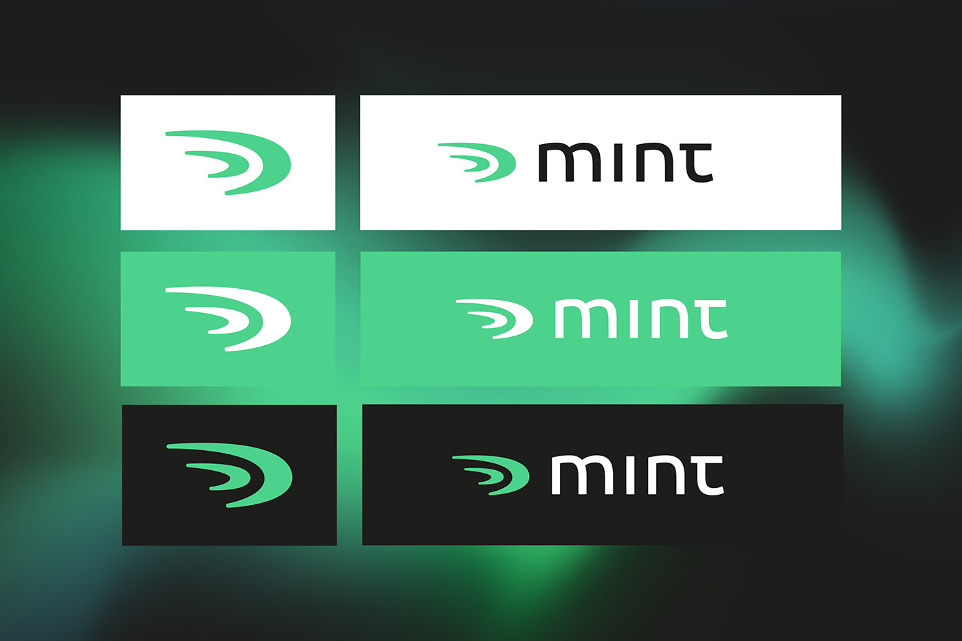 Logo versions on different colors 