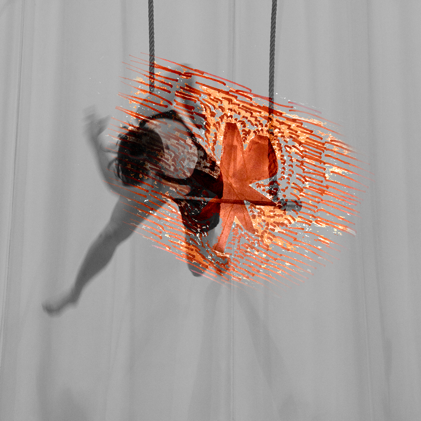 cirque contemporain dessin procede Photographie Douleurs