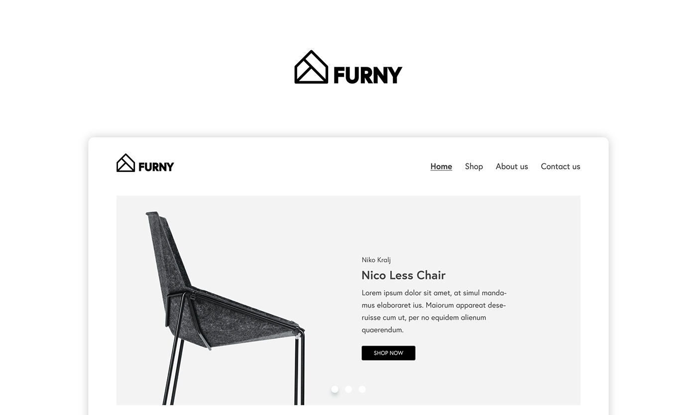 Website furinure design Web UI/UX user interface branding  identity