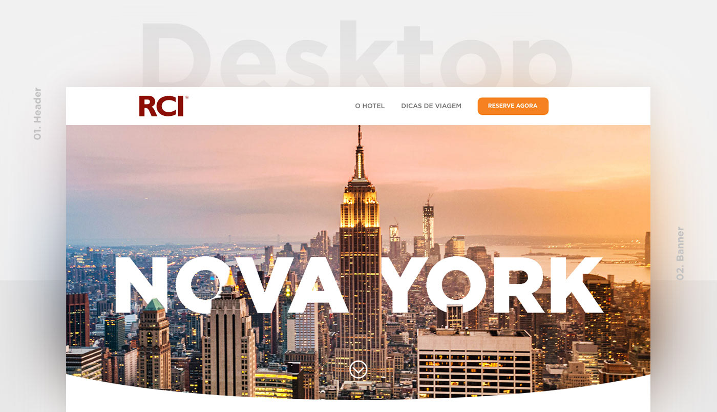 landing page New York nova york UX design ui design Responsive hotel Travel viagem mobile