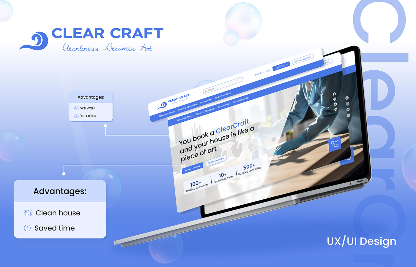 UI/UX user interface cleaning cleaning services Web Design  Webdesign web service ux ui design Web
