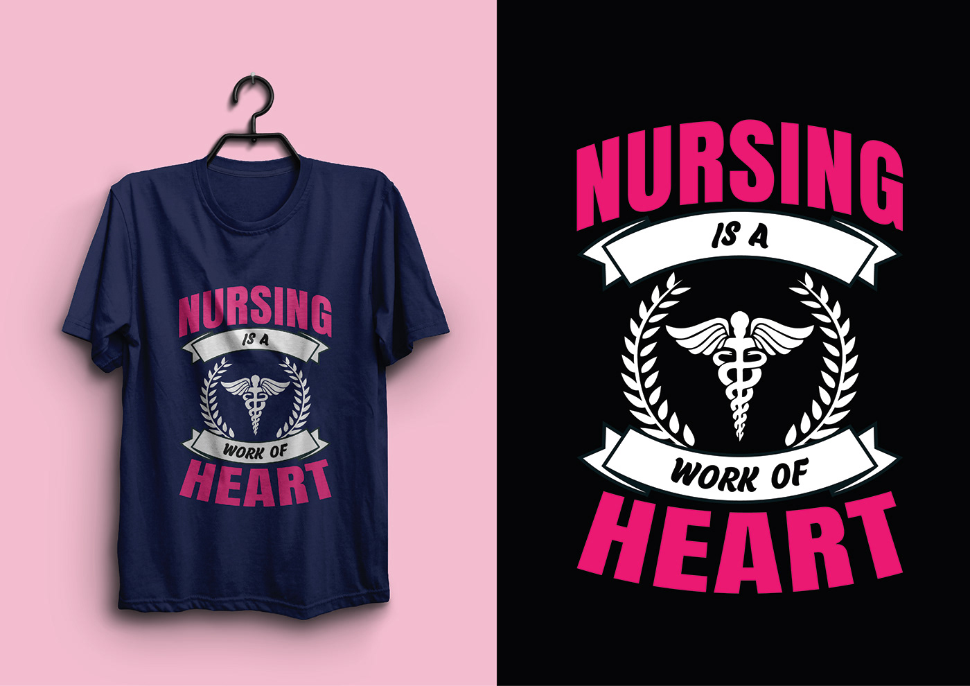 medical T-Shirt Design nurse t-shirt nurse t-shirt design Women T-Shirt Design Behance graphic design  Nurse day Nurse T-shirt