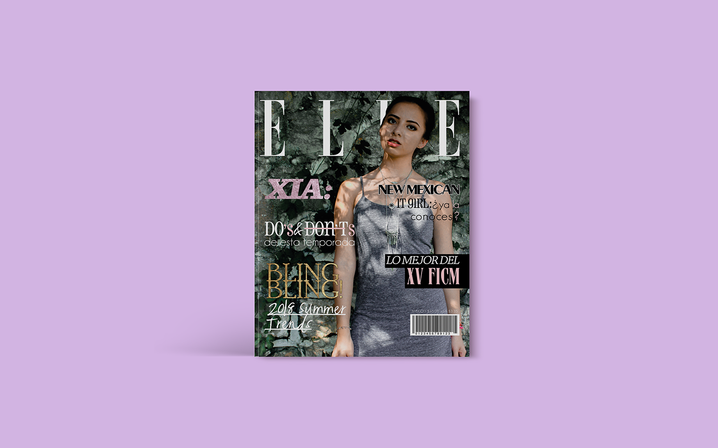 Elle revista moda Fashion  magazine cover editorial