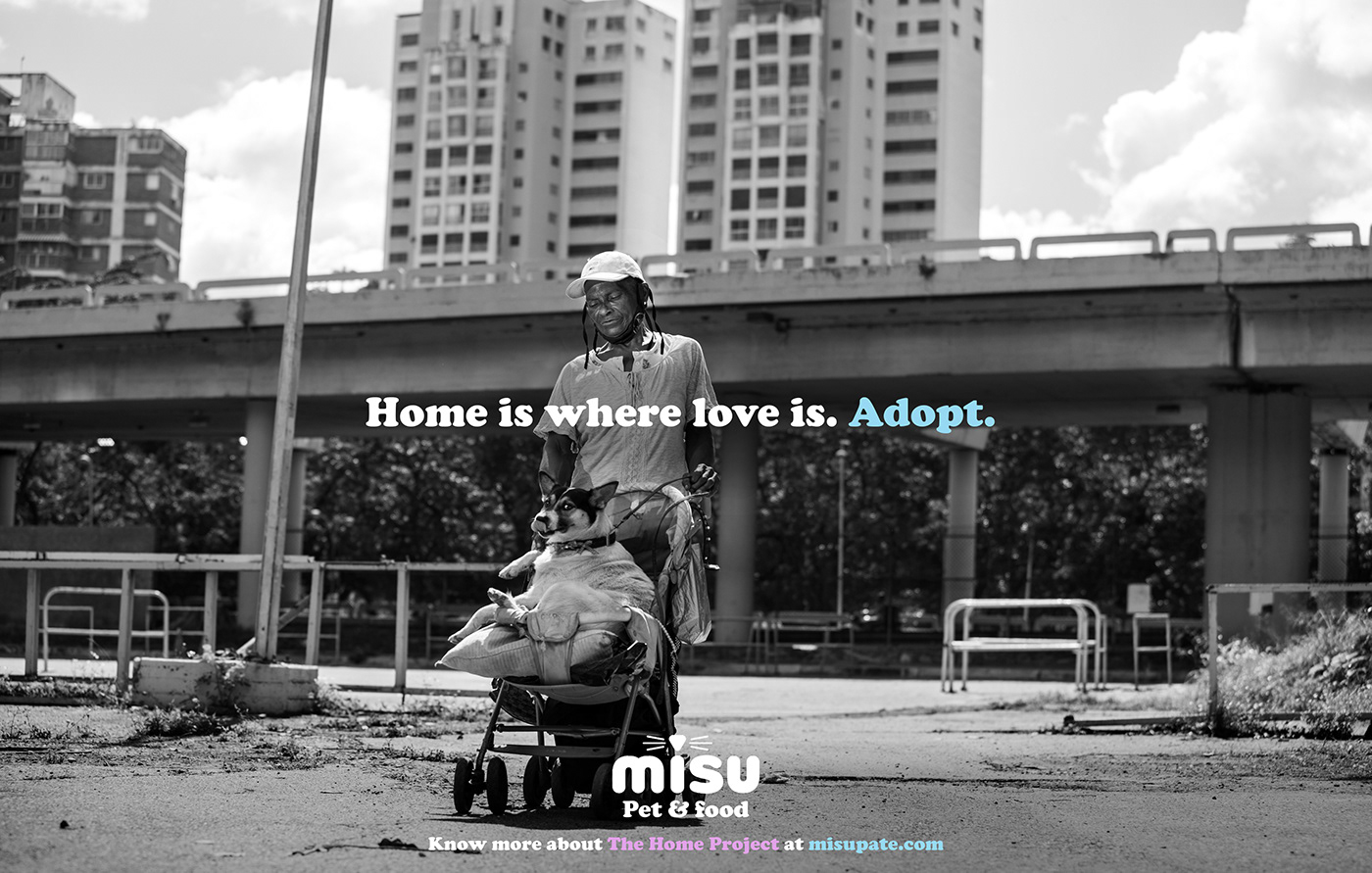 dog homeless misu Pet &Food publicidad the home project venezuela Pet adoption Advertising 