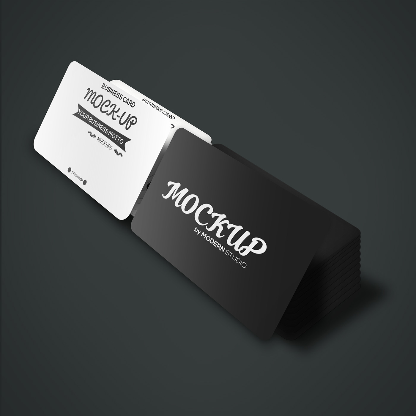 Mockup psd mockups realistic business card card black Smart object photoshop Illustrator mehran shahid. Chowdhury