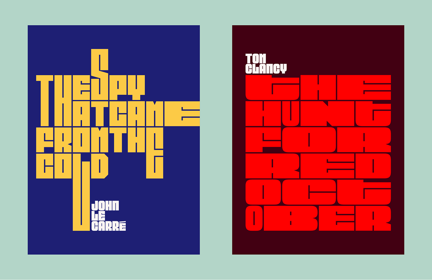 bold Display font modular poster square Typeface