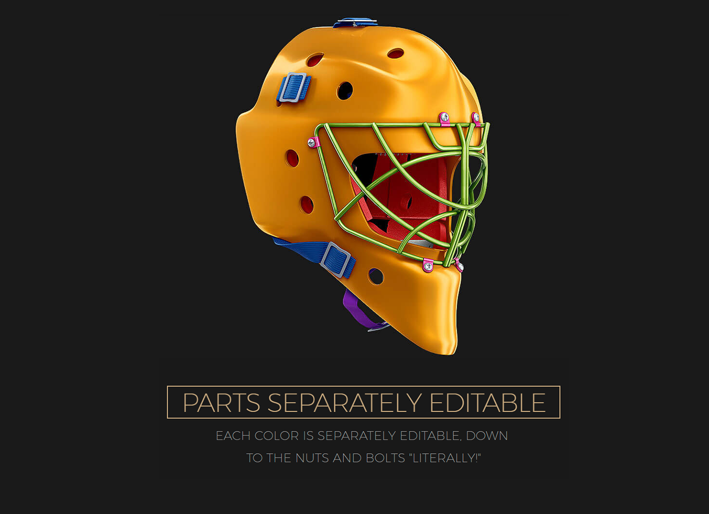 Download Hockey Goalie Mask Mockup PSD template on Behance