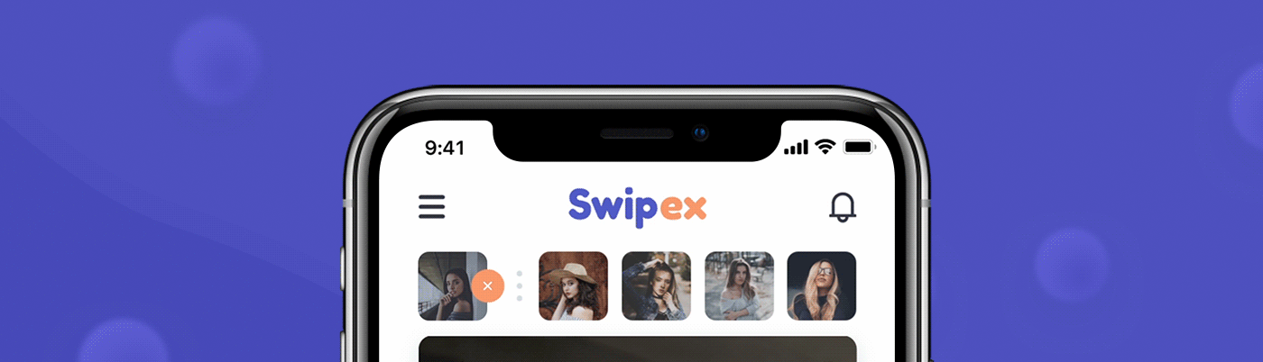 UI ux ILLUSTRATION  Web design Interface mobile Swipex Dating people