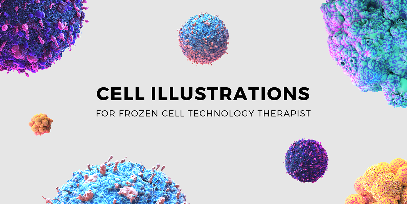 3D illustration cells medicine 3d cells