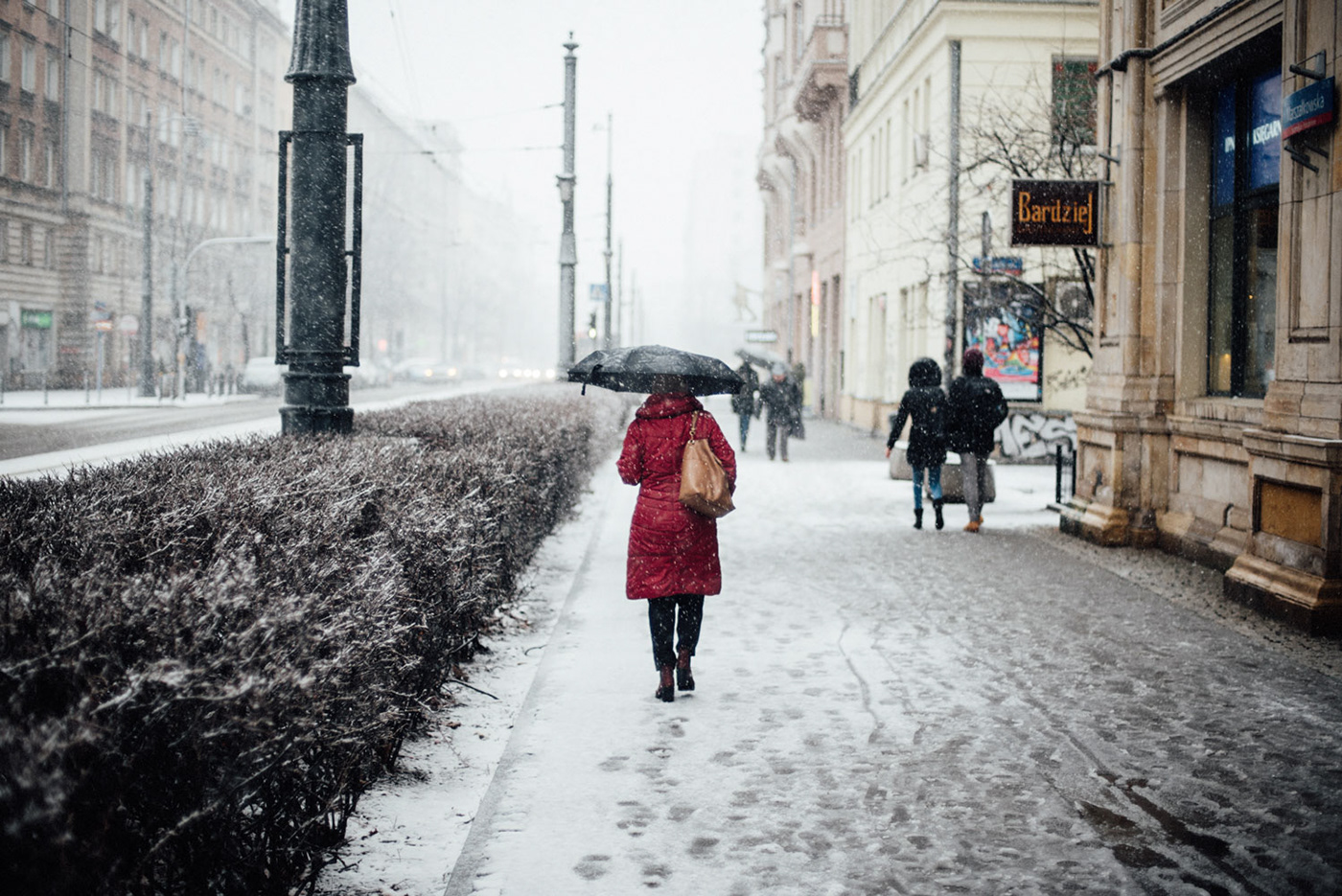 winter Street cinematic Nikon warsaw poland Urban City Life moments