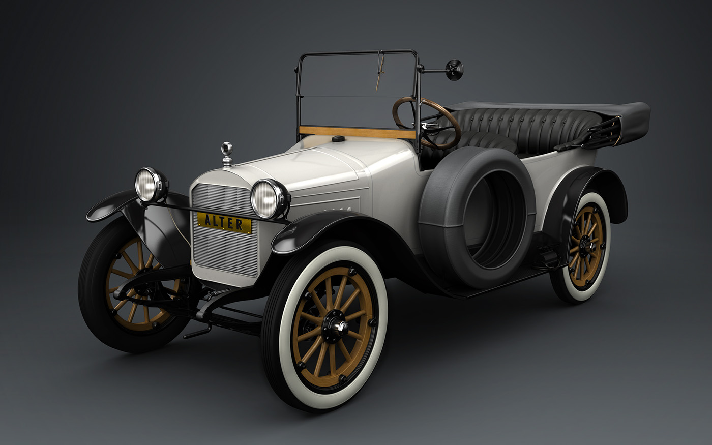 alter 3D model Render car automobile Plymouth Michigan old Motorcar