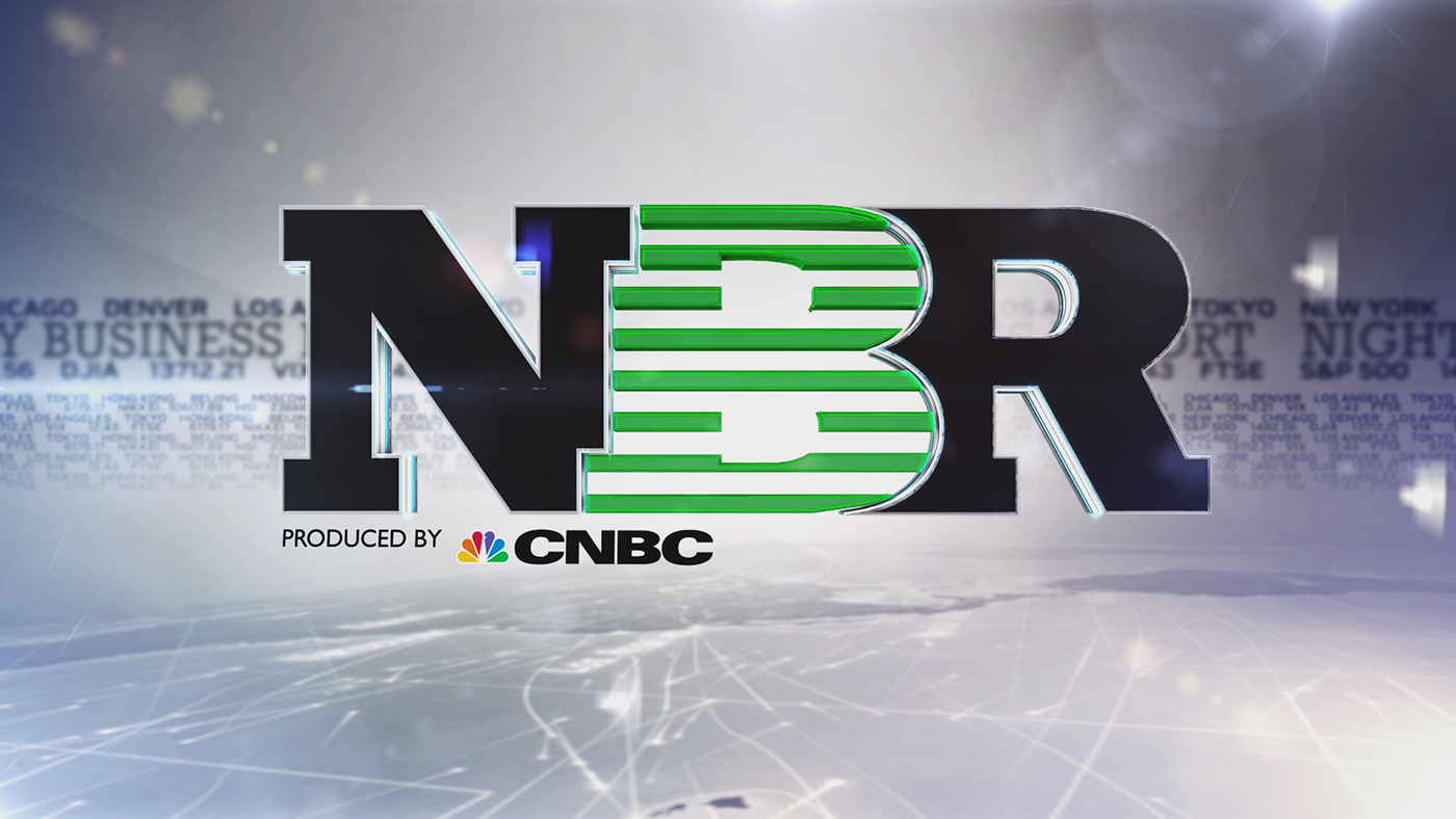 television broadcast tv motion graphics  CNBC cbs animation  3D branding 