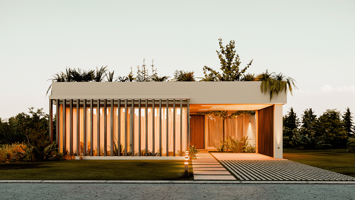 3D architect architecture archviz exterior modern Nature Render visualization