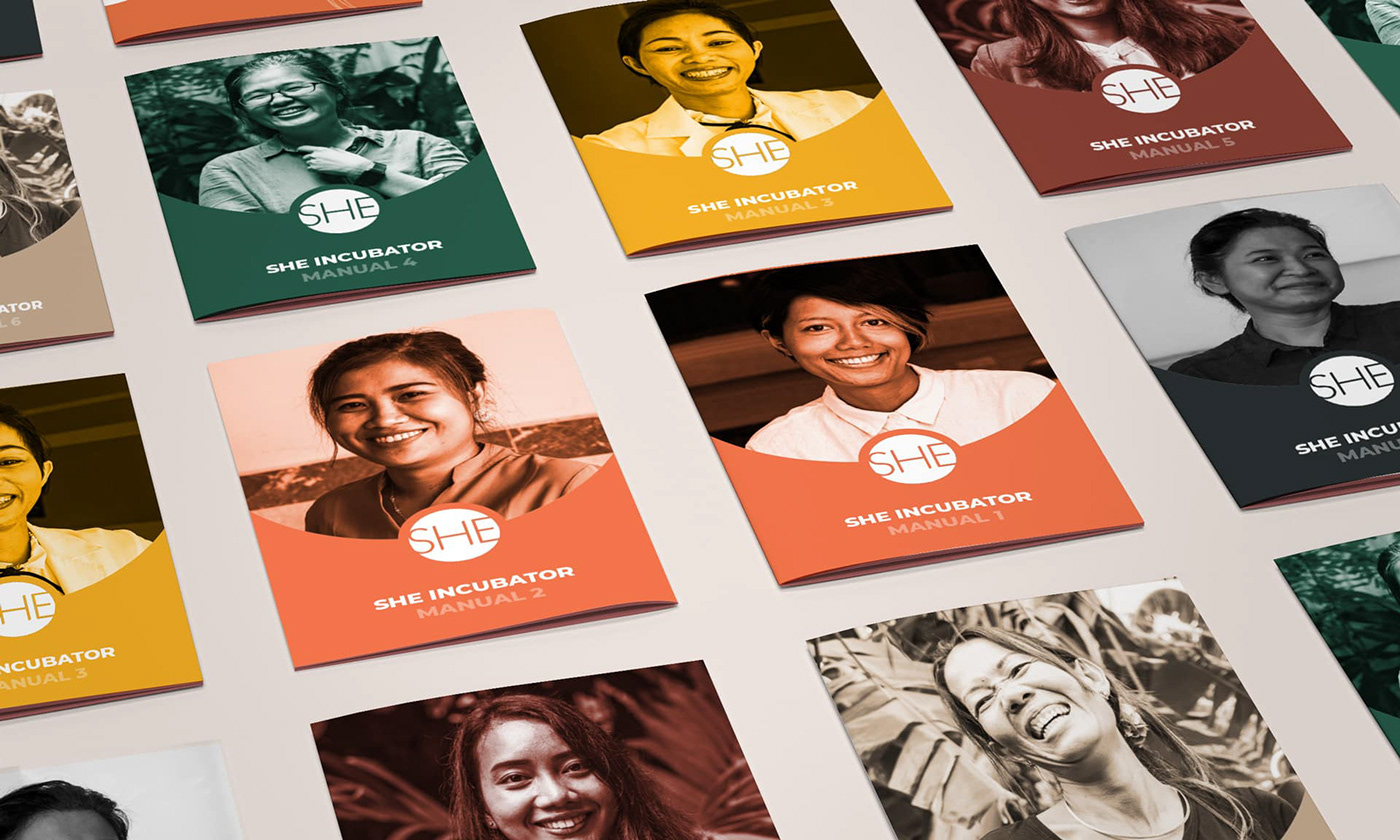brochure design charity Education NGO non-profit nonprofit print training manual