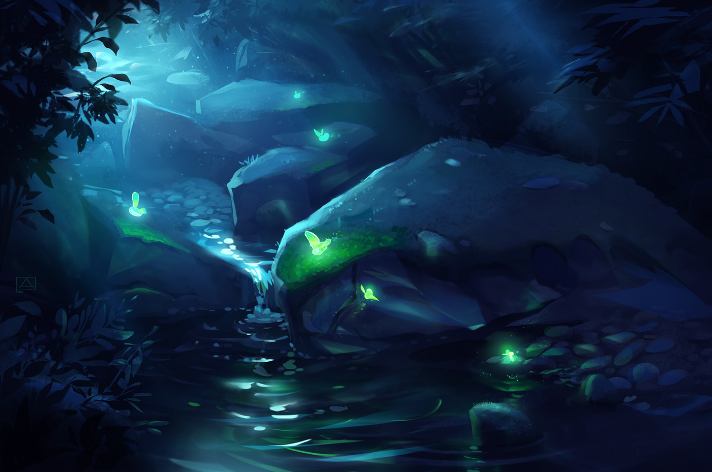Image may contain: cave, aquarium and screenshot