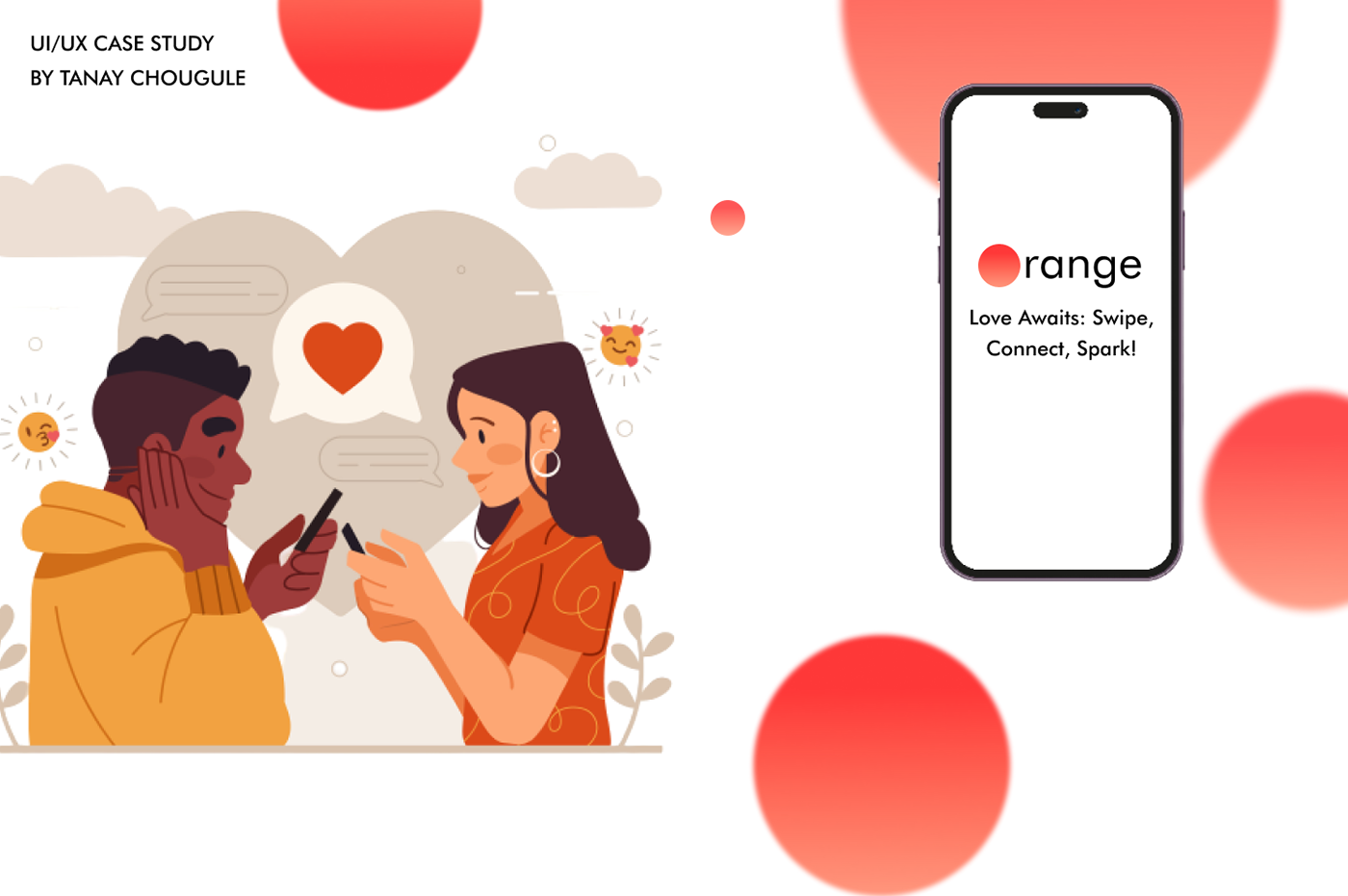 dating app Love couple orange logo adobe illustrator Relationships romance red