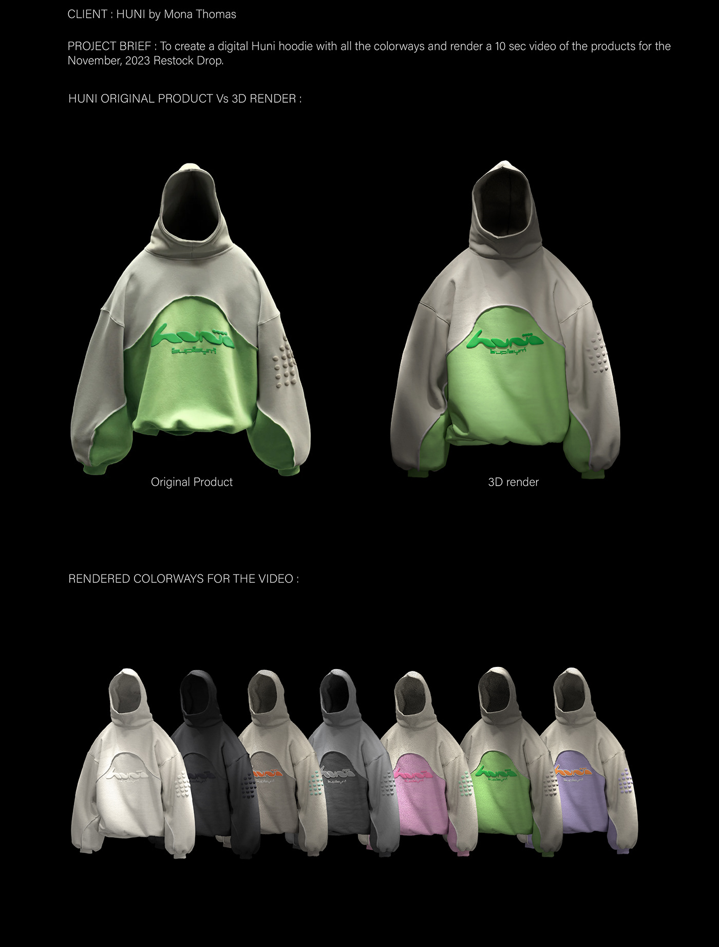 3D 3dfashion digitalfashion Clo3d streetwear hoodie 3dhoodie