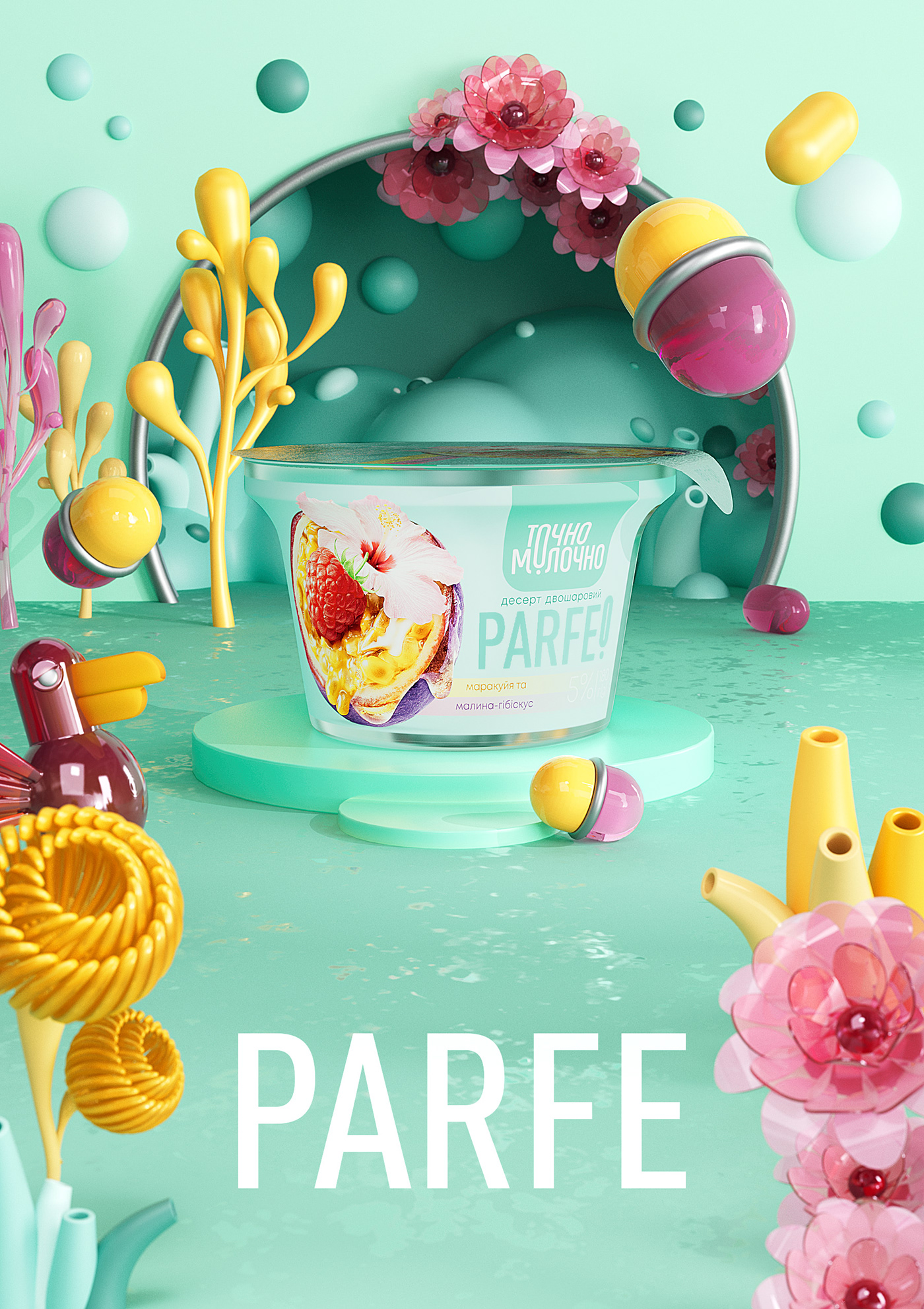 Packing Design 3D yogurt Packaging Brand Design Graphic Designer visual identity eat