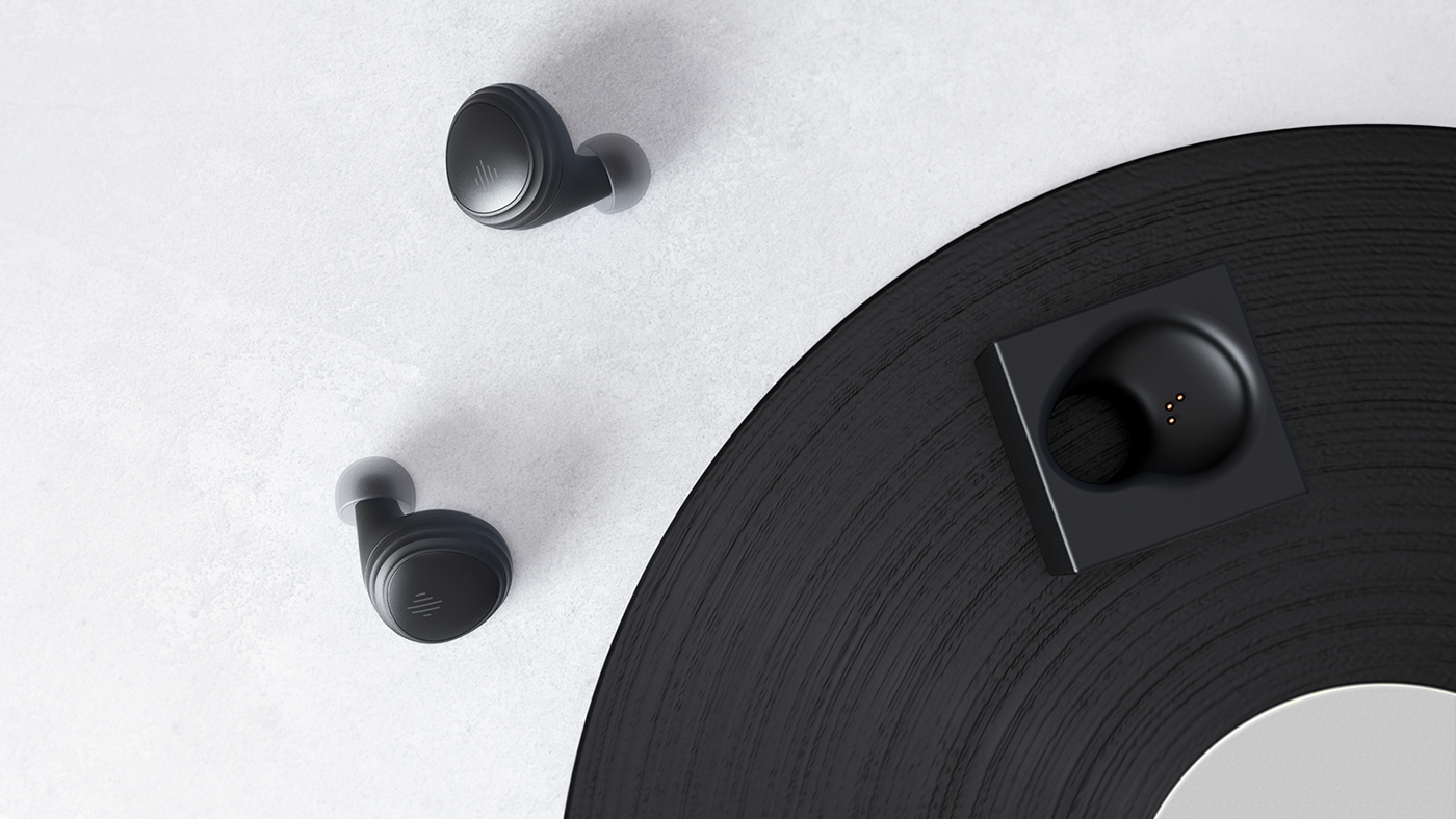 Smart wireless Earbuds alto earbit vinylblack Web Startup