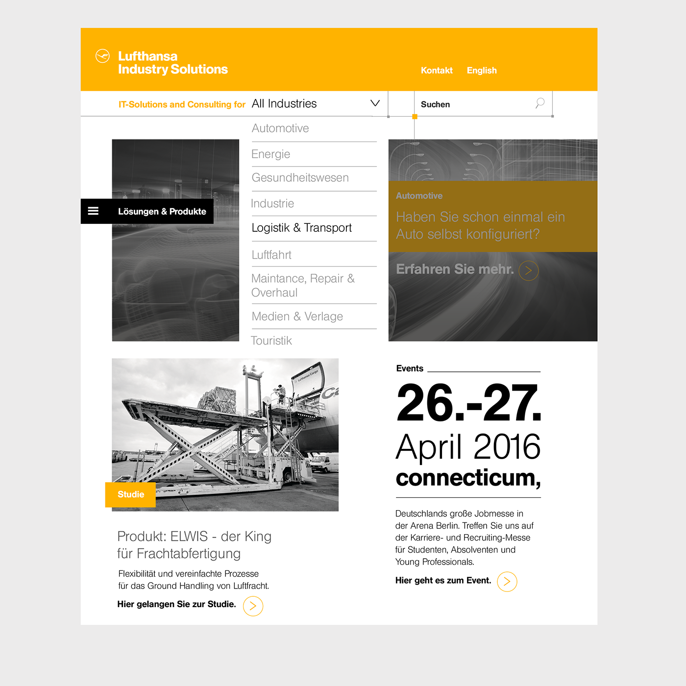 ui design UX design Website Lufthansa branding  Onepager art direction  design Web Design  user experience