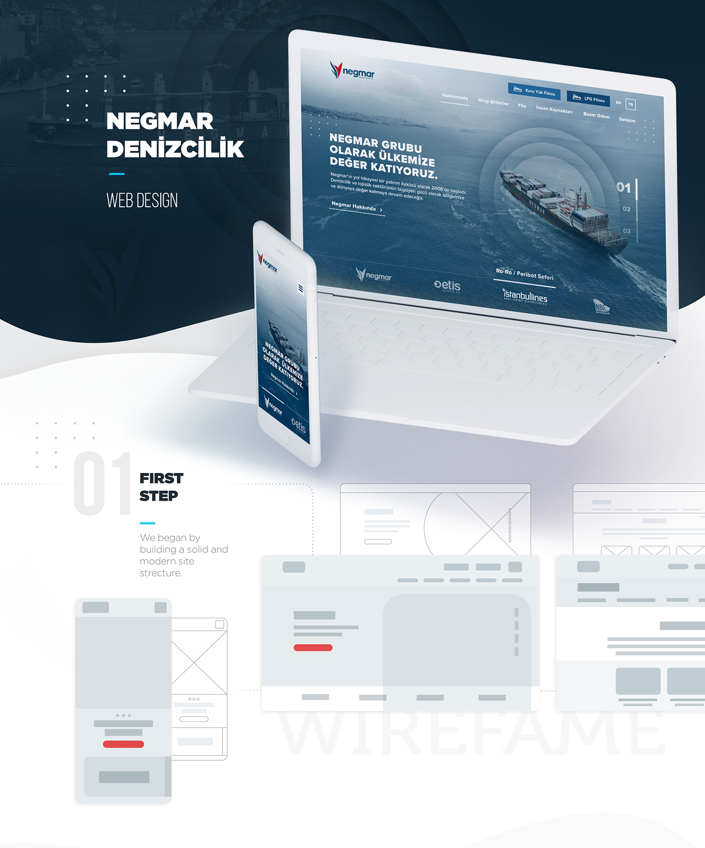 shipping logistic Web Design  ui design corporate company Transport