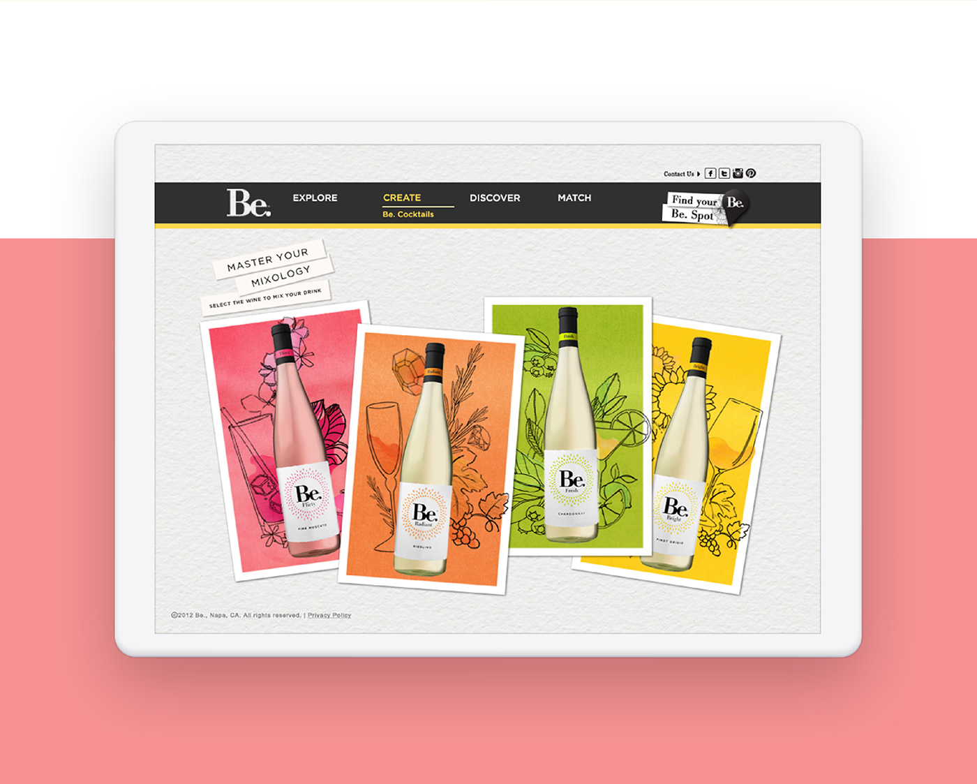 be wine treasury wine estates interactive Web mobile ux Responsive