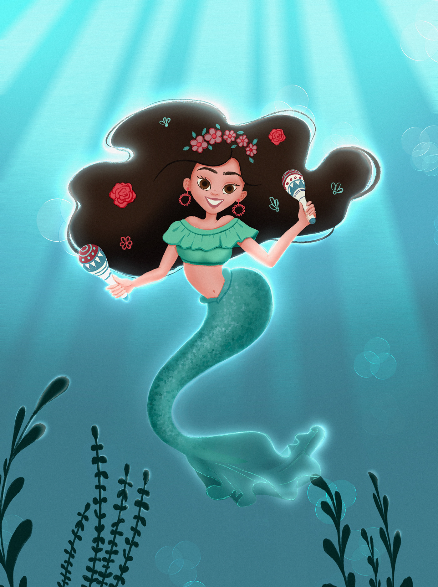 Character design  children illustration fairy mermaids