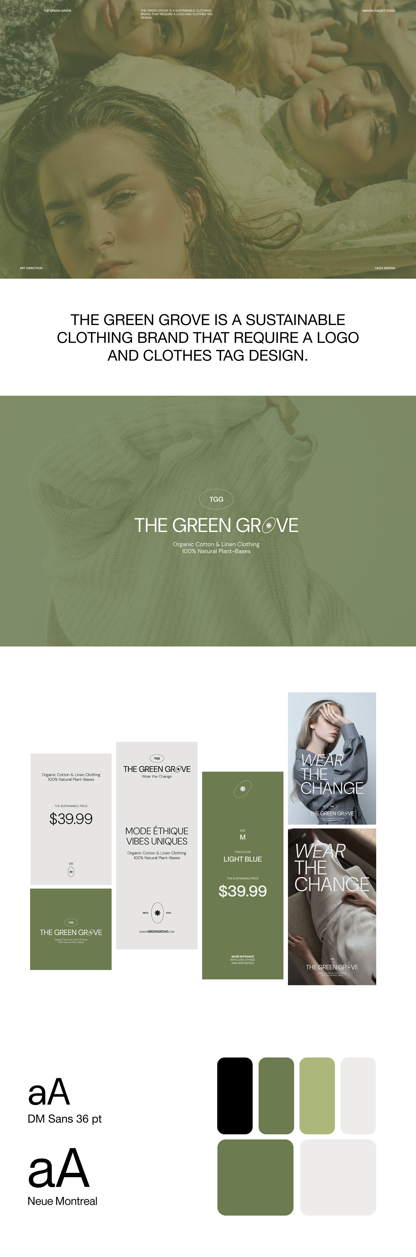 Sustainable clothing brand clothing design Fashion  identity branding  brand identity Logo Design Social media post landing page