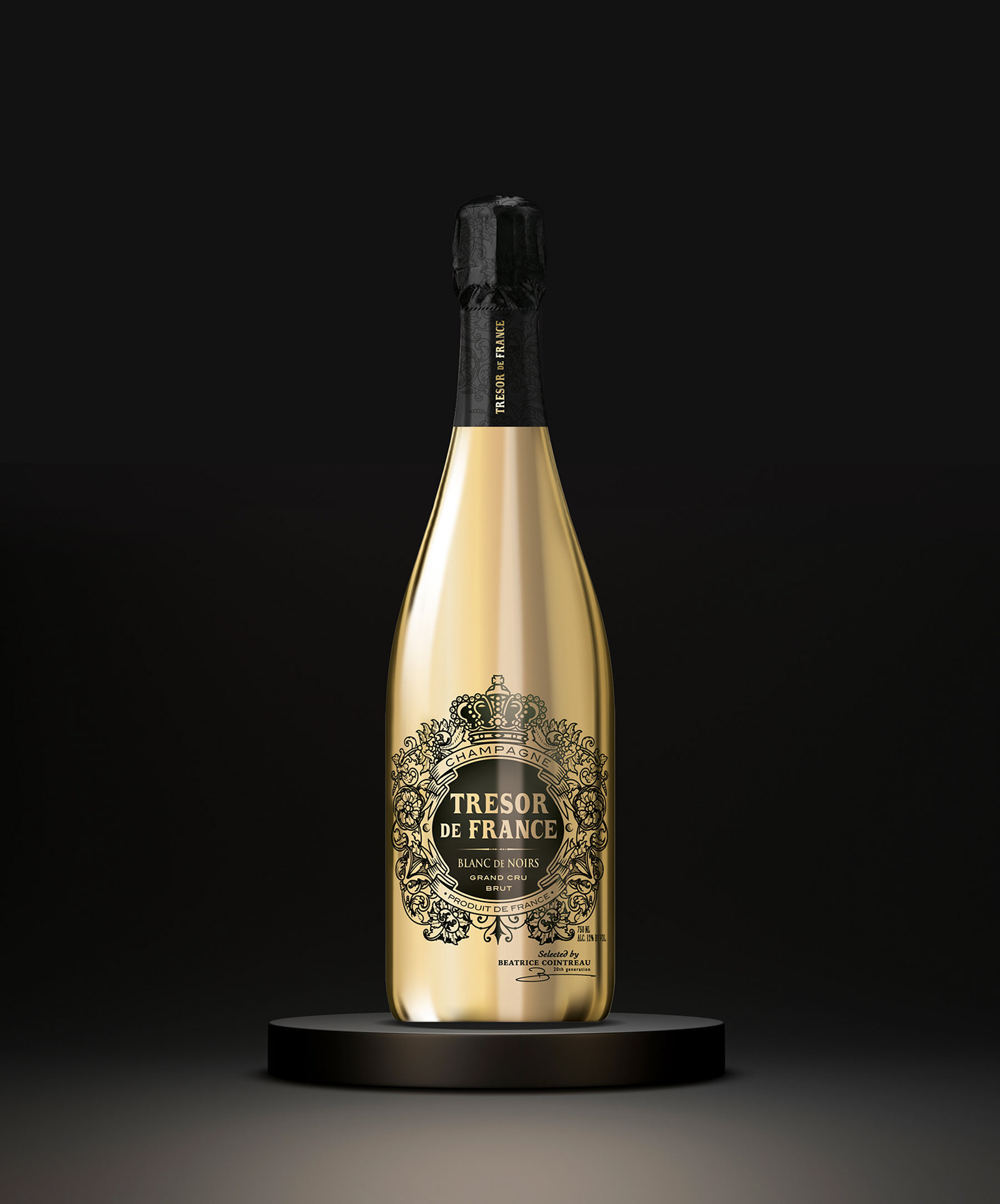 Champagne sparkling wine Packaging brand identity Logo Design visual identity maison linea sparkling wine
