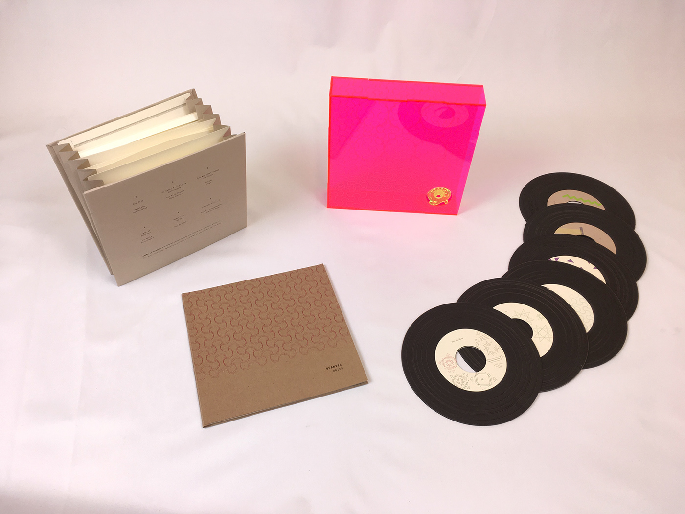 box set boxset massart music boxset design Packaging qunatic accordion folder 45 adapter vinyl