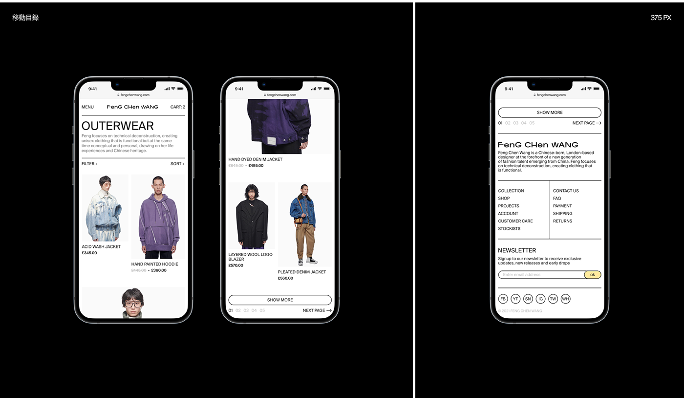 concept design Ecommerce Fashion  shop store UI UI/UX Web Design  Website