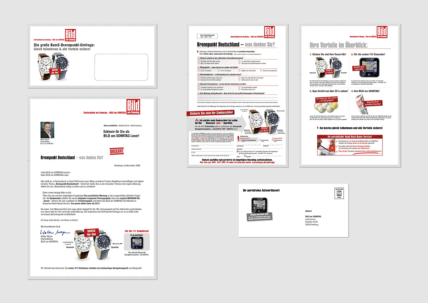 Direct Mail Campaign mailings Direct mail campaign letters customer servey