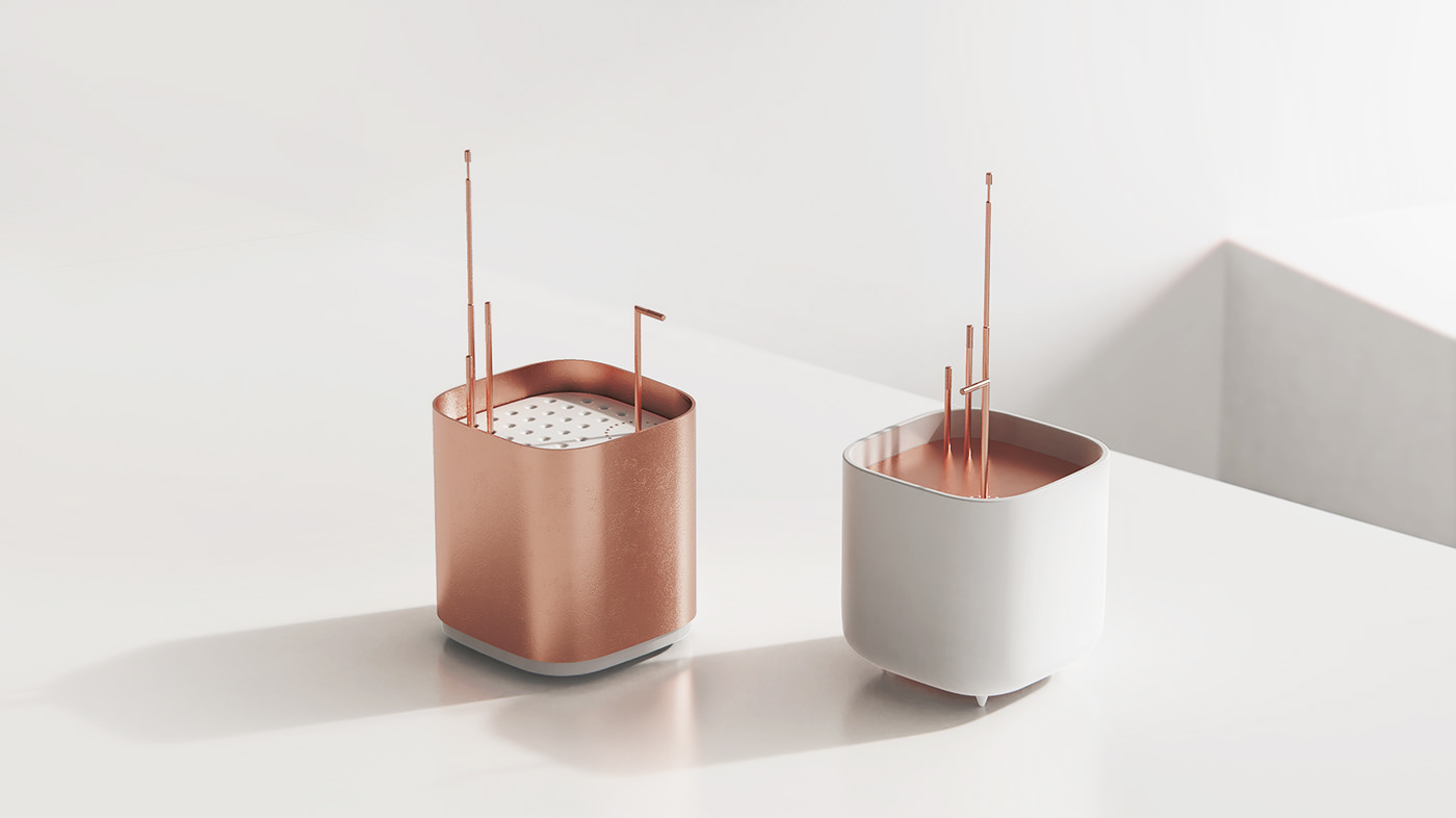analog appliances furniture interior design  modern product design  Radio smart object speaker visualization