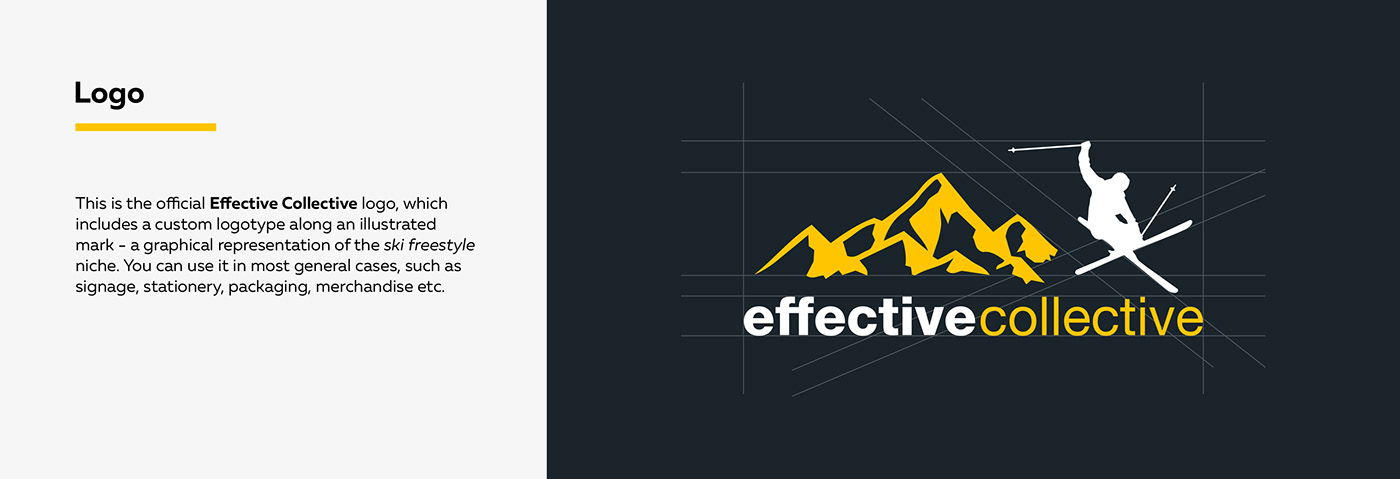 brand branding  Collective  effective freestyle identity logo serchis serchiscreative Ski