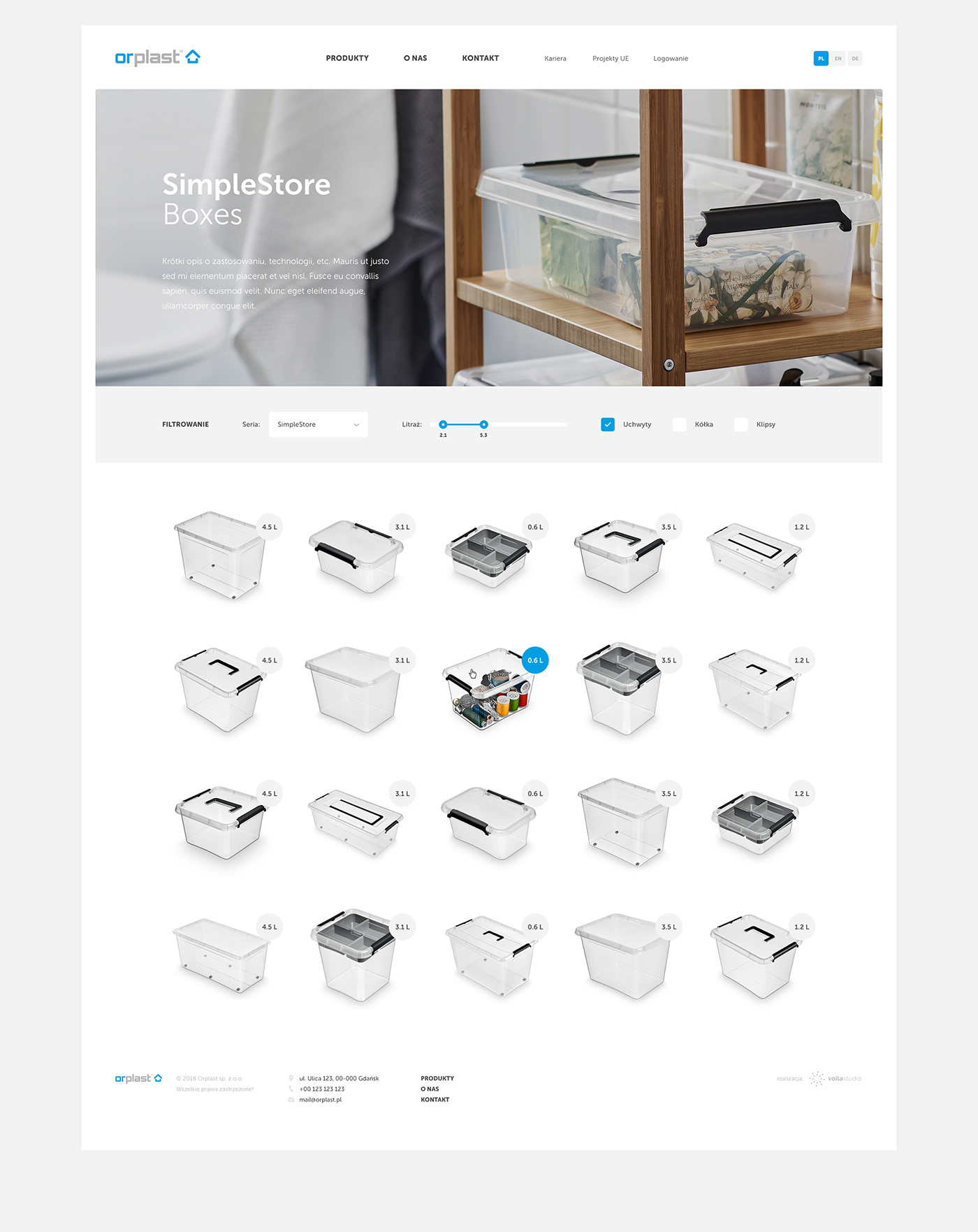 Web Webdesign design UI ux product page landing kitchen