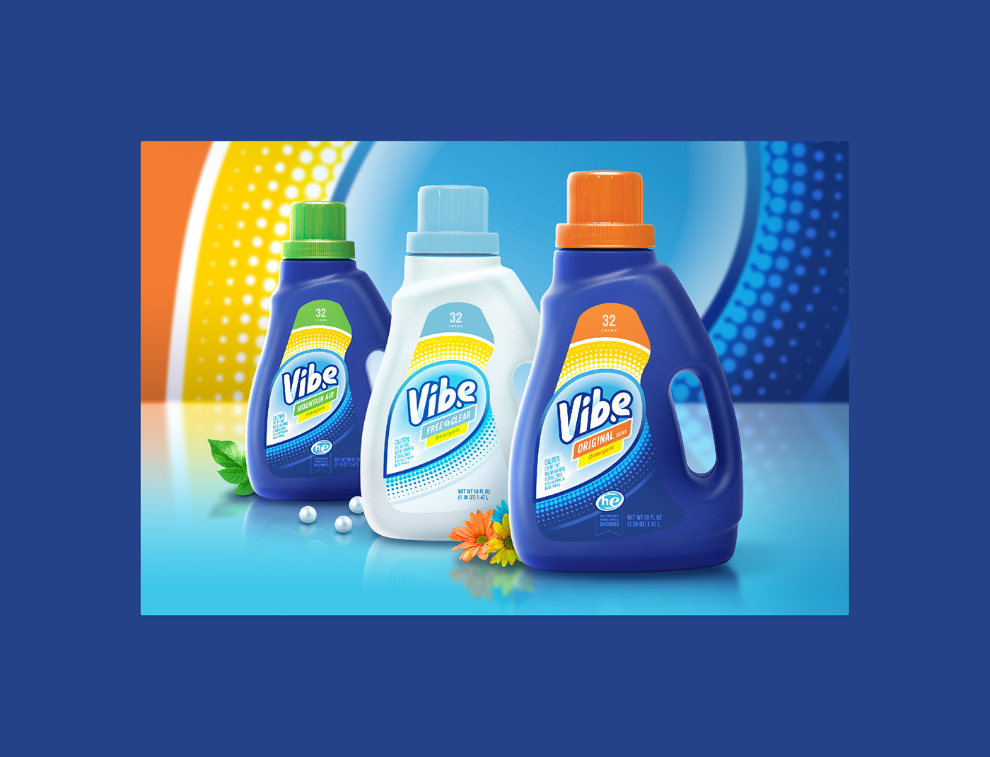 laundry detergent Laundry Soap detergent brand detergent brand identity branding  logo Packaging soap vibe
