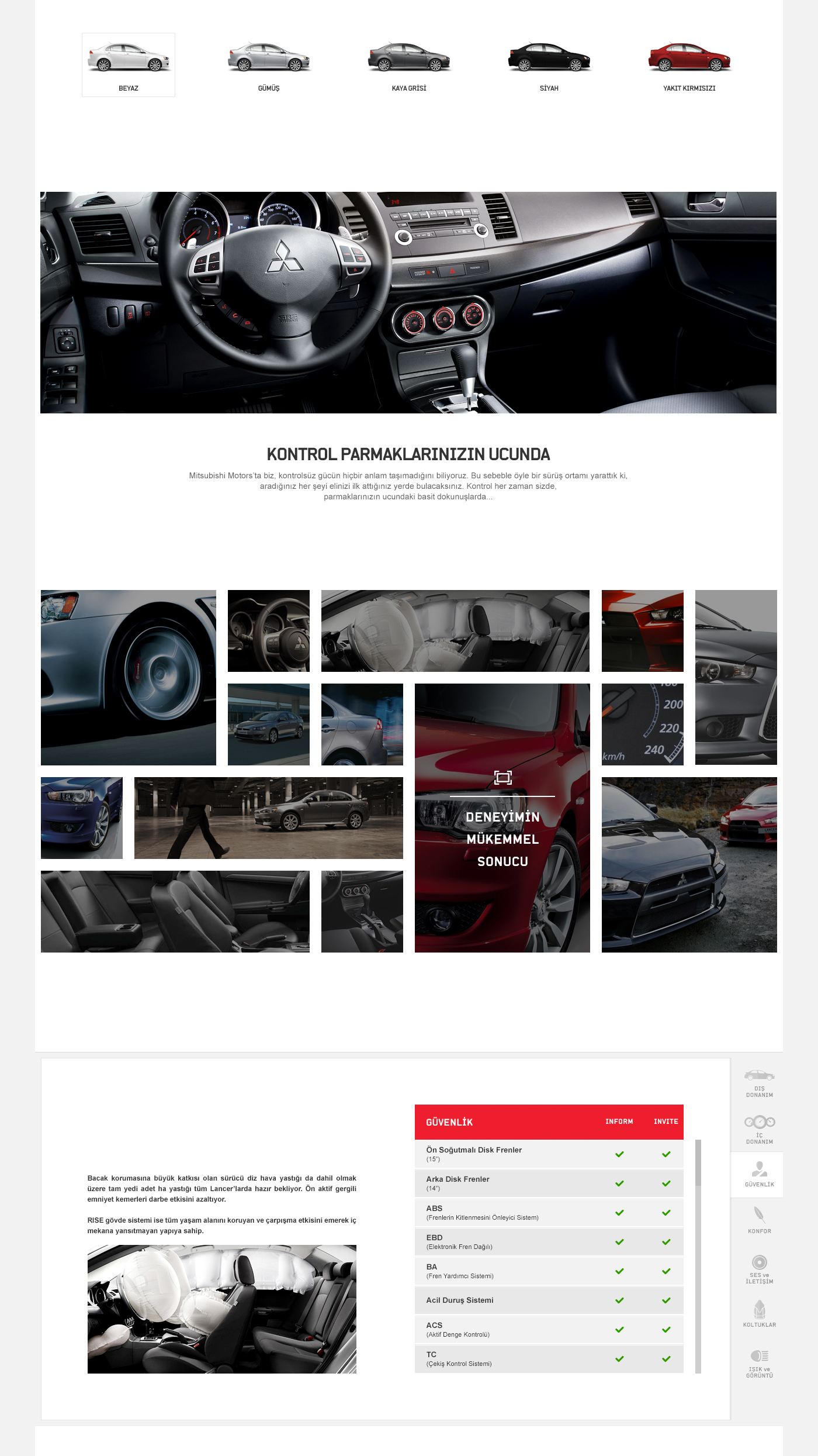 Website Mitsubishi car ui design user interface ux UI