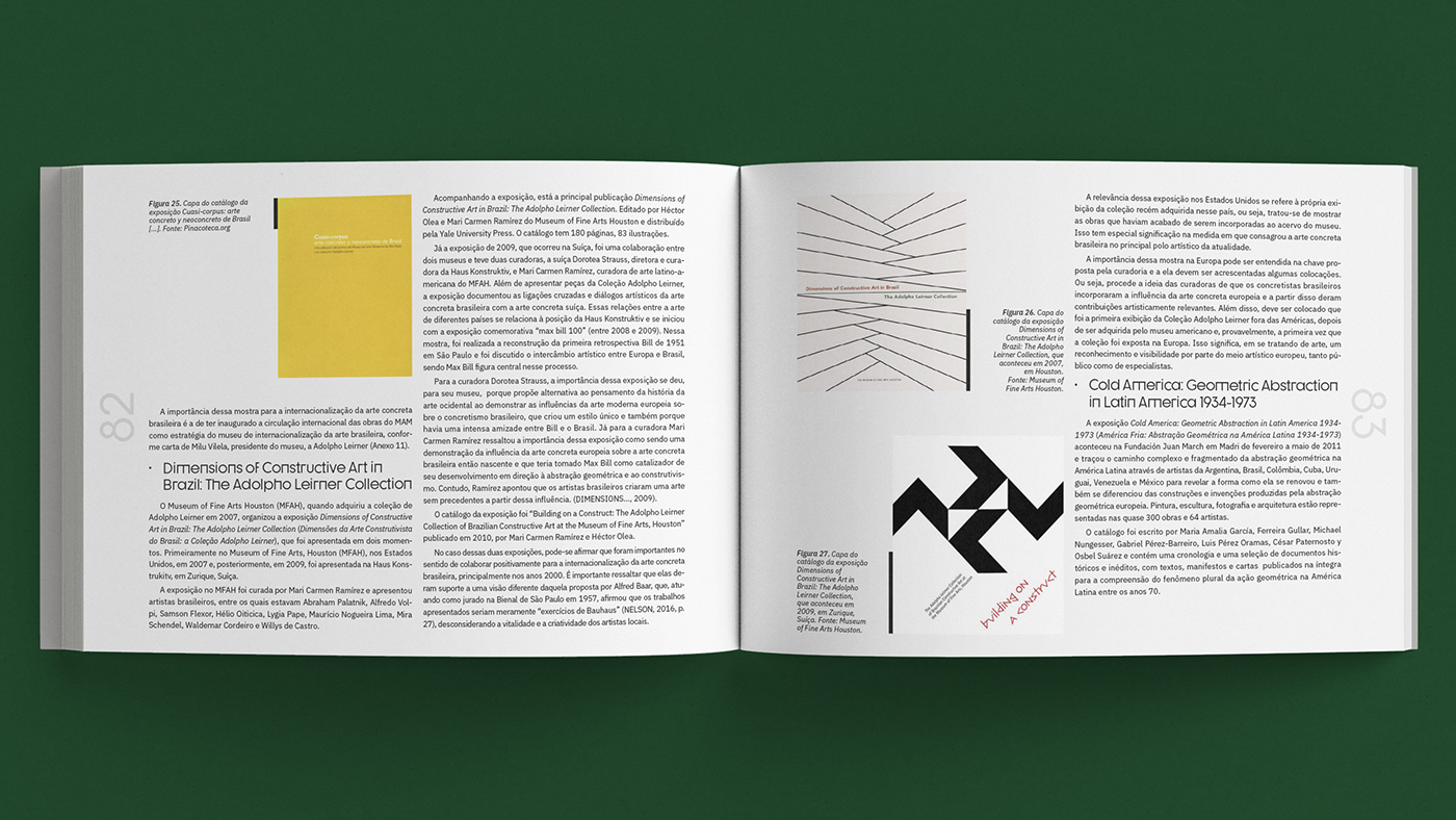 abstract art book Brazil concretismo editorial InDesign Lygia Clark museum thesis