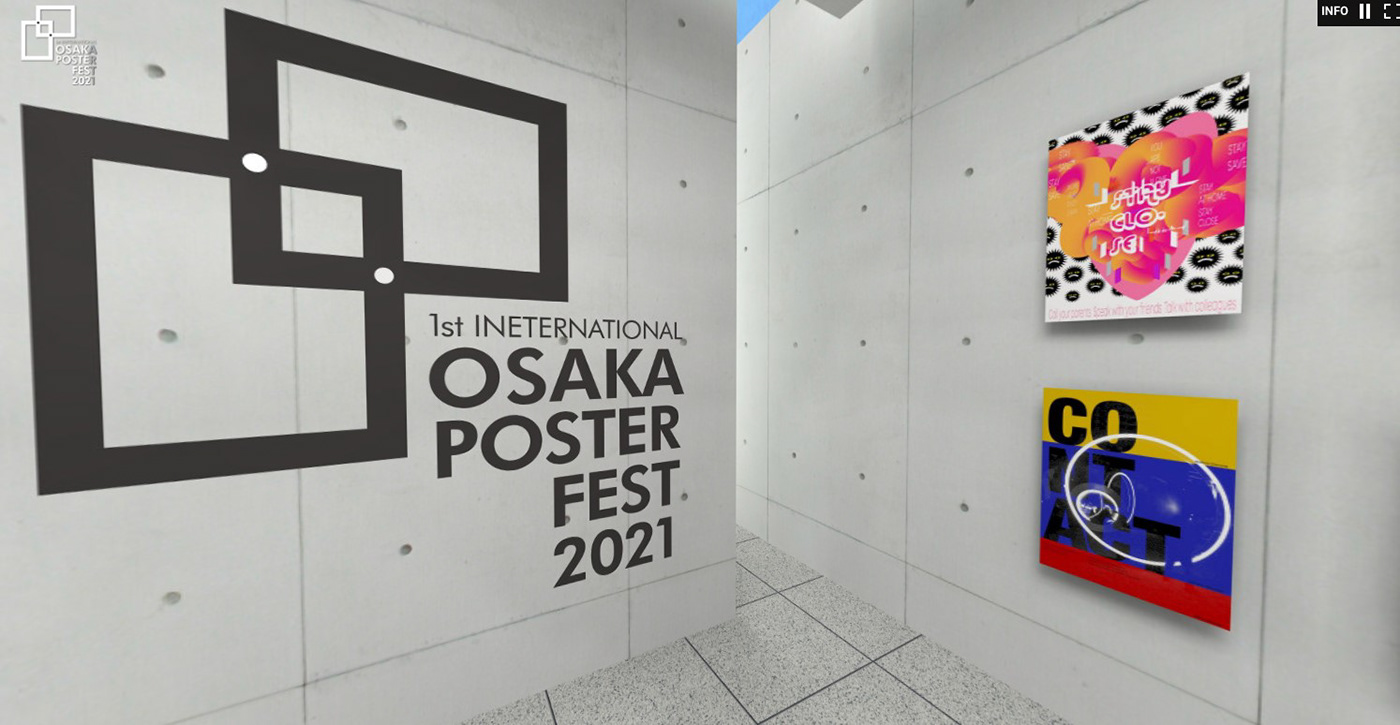 Int. Osaka Poster Fest Exhibition  Francesco Mazzenga Giappone japan osaka Poster Design
