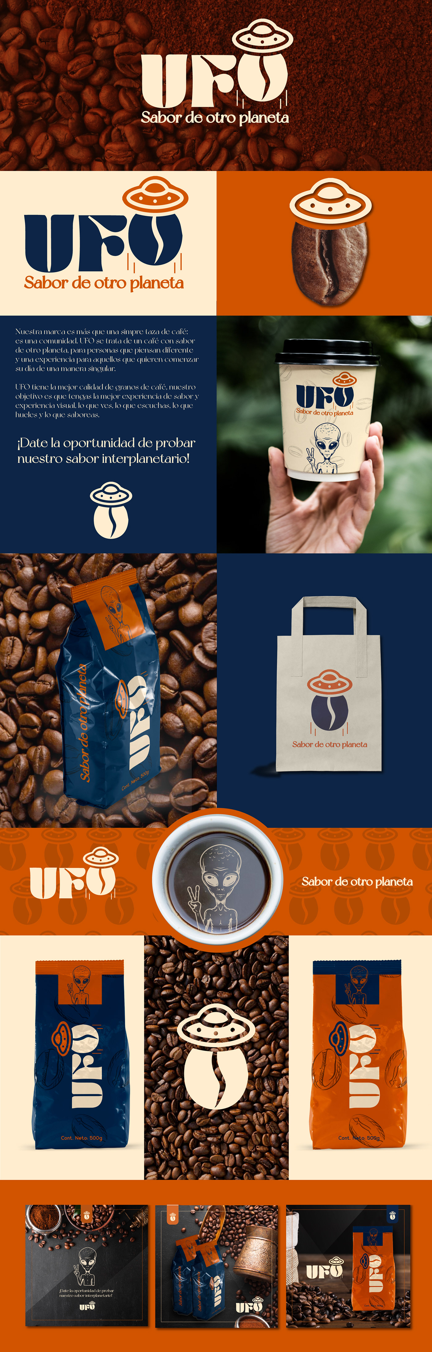 Coffee branding ufo