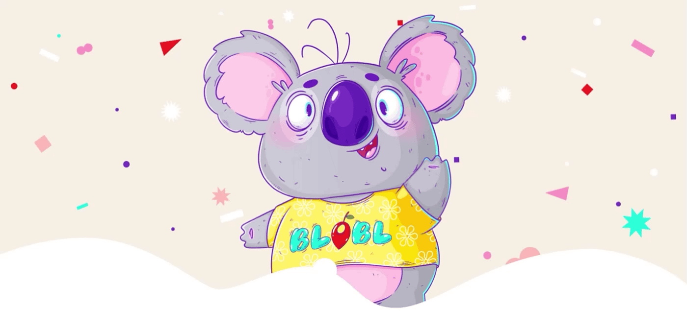 Character design  animal koala Australia Mascot kids children cartoon digital illustration Procreate